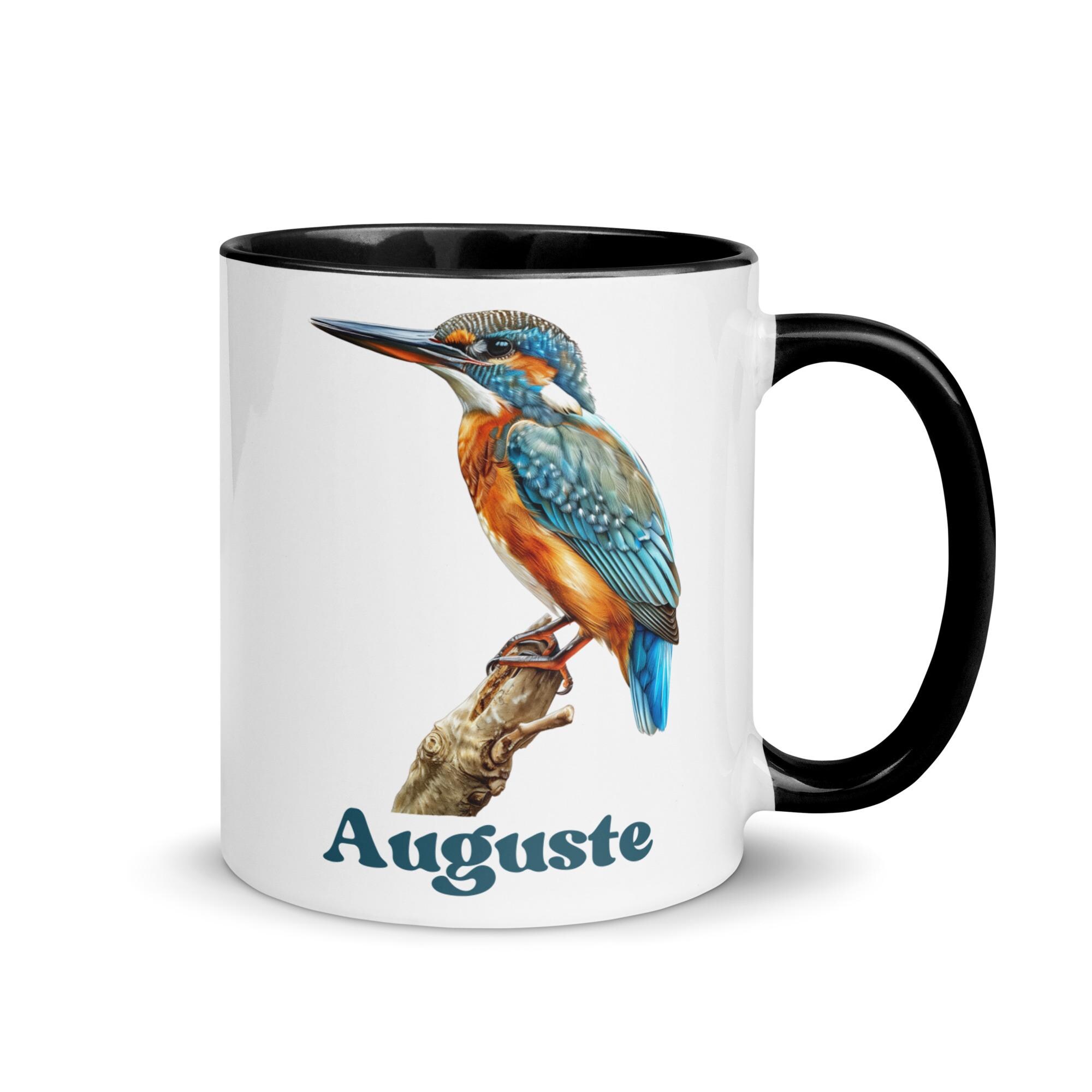 Tasse En Céramique Martin-Pêcheur Floral - Oiseaux Et Fleurs - Cadeau Parfait Pour Amateurs De Nature - 255ml Thé Café Boissons Chaudes