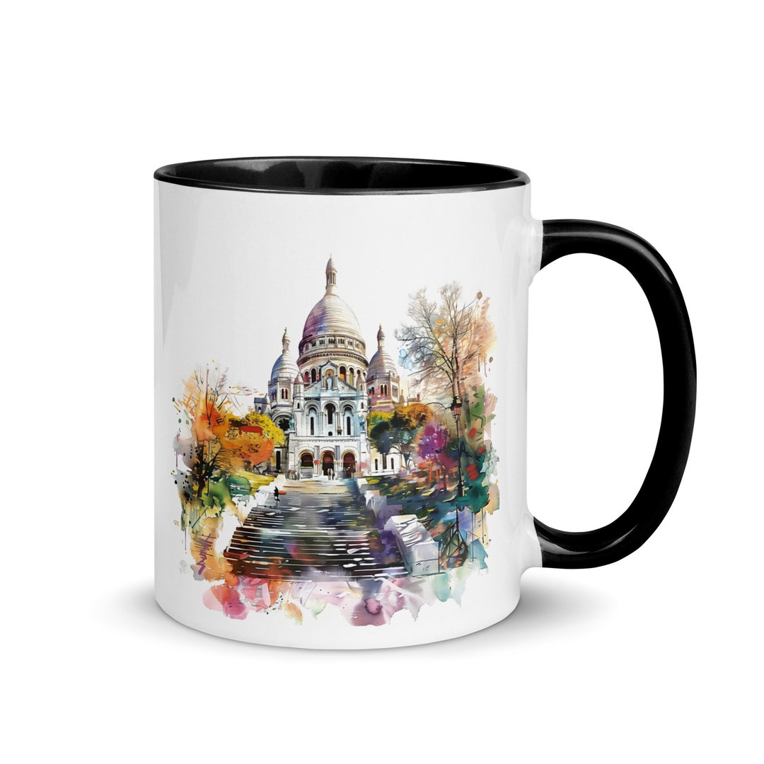 Mug Sacré Cœur Paris Eiffel Tower France Souvenir Travel Cup Monuments