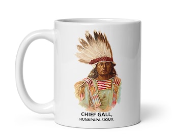 Sioux Mug Native American Indian America Dakota Blackfeet Western Navajos Cherokees Iroquois Apaches Cheyennes Mug Tea Coffee Antique Painting