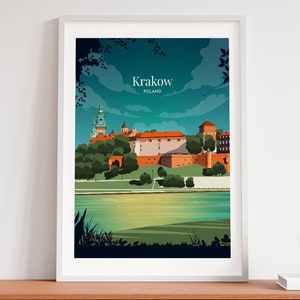 Affiche de nuit de Cracovie