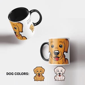 Golden Retriever Coffee Mug. Mug for dog lovers. Mug for dog mom. Coffee mug for dogmums