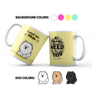 Pomeranian / German Spitz Coffee Mug. Mug for dog lovers. Mug for dog mom. Coffee mug for dogmums
