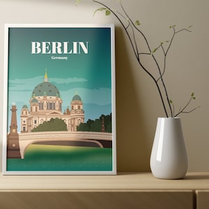 Berlin Cathedral night poster