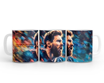 Lionel Messi face mug