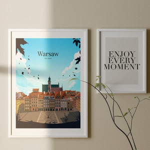 Warsaw, Poland day poster