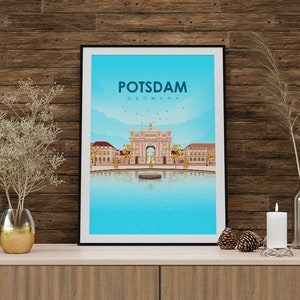 Potsdam poster. Printed in high quality paper. Traveller poster