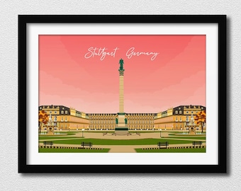 Stuttgart poster horizontal