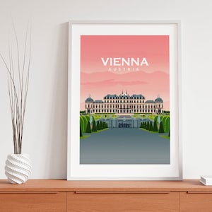 Wien poster - Österreich Etsy