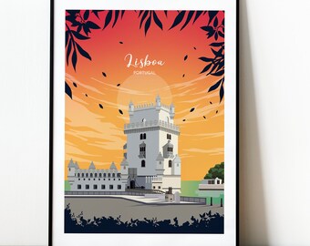 Poster de la Ciudad de Amsterdam. Impreso en papel de alta calidad. Posters para viajantes.