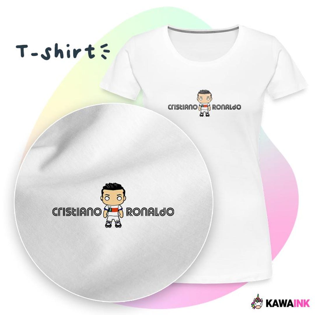 Kawaii Ryna Rondols Cristiano Ronaldo Kawaii Style T-shirt - Etsy