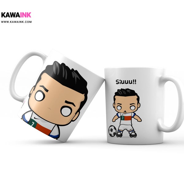 Cristiano Ronaldo - Siuuu. Kawaink. Coffee mug