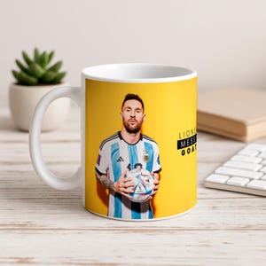 Messi yellow coffee mug