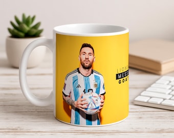 Messi yellow coffee mug