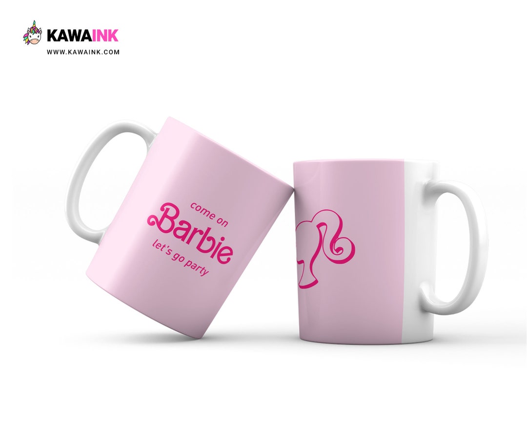 Barbie Mug Pink Mug Barbie Girl Ceramic Mug. - Etsy