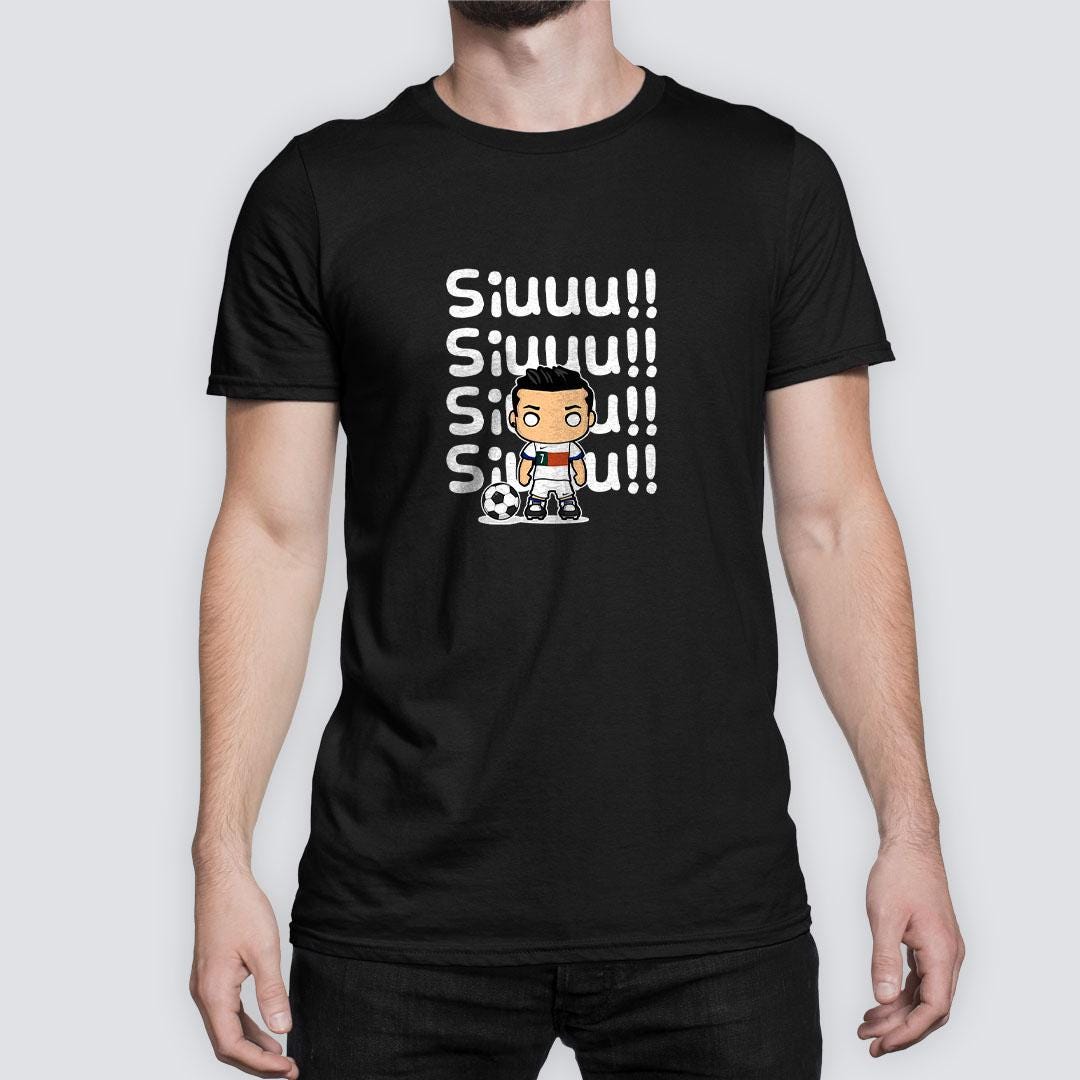 Kawaii Ryna Rondols SIUU SIUU Cristiano Ronaldo Kawaii Style T-shirt - Etsy