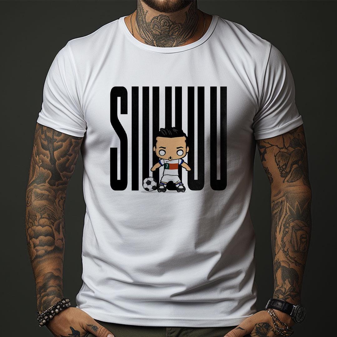 Kawaii Ryna Rondols SIUU Cristiano Ronaldo Kawaii Style T-shirt - Etsy