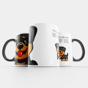 Rottweiler Coffee Mug. Mug for dog lovers. Mug for dog mom. Coffee mug for dogmums