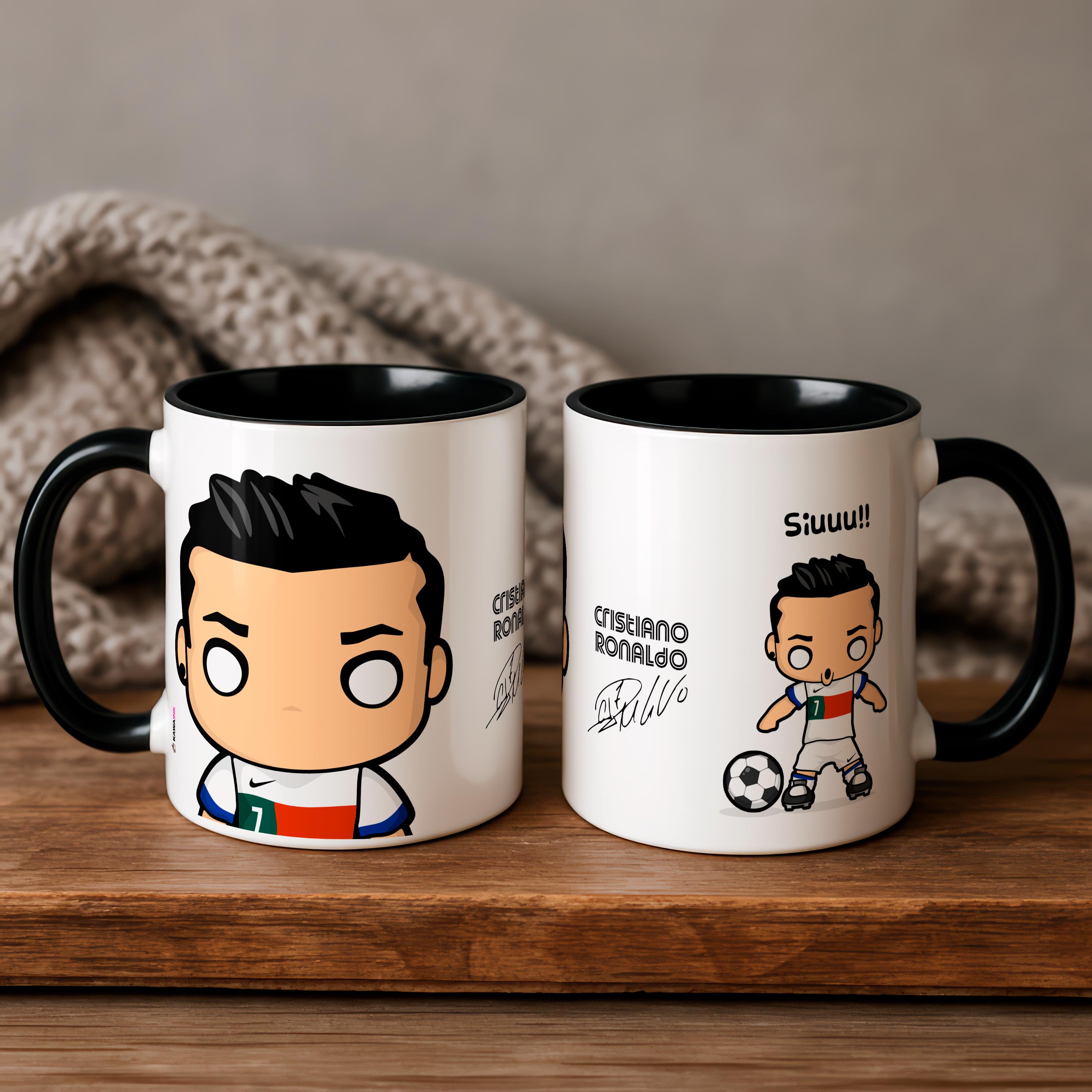 Cristiano Ronaldo - Siuuu. Kawaink. Coffee mug