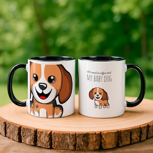 Beagle Coffee Mug. Mug for dog lovers. Mug for dog mom. Coffee mug for dogmums