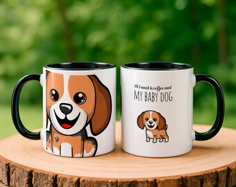 Beagle Coffee Mug. Mug for dog lovers. Mug for dog mom. Coffee mug for dogmums