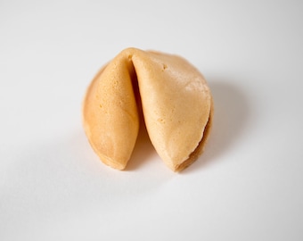 Cinquante (50) Fortune Cookies personnalisés - Saveur gourmande de vanille