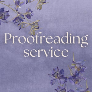 Proofreading service for authors/writers — fanfiction, self-publishing