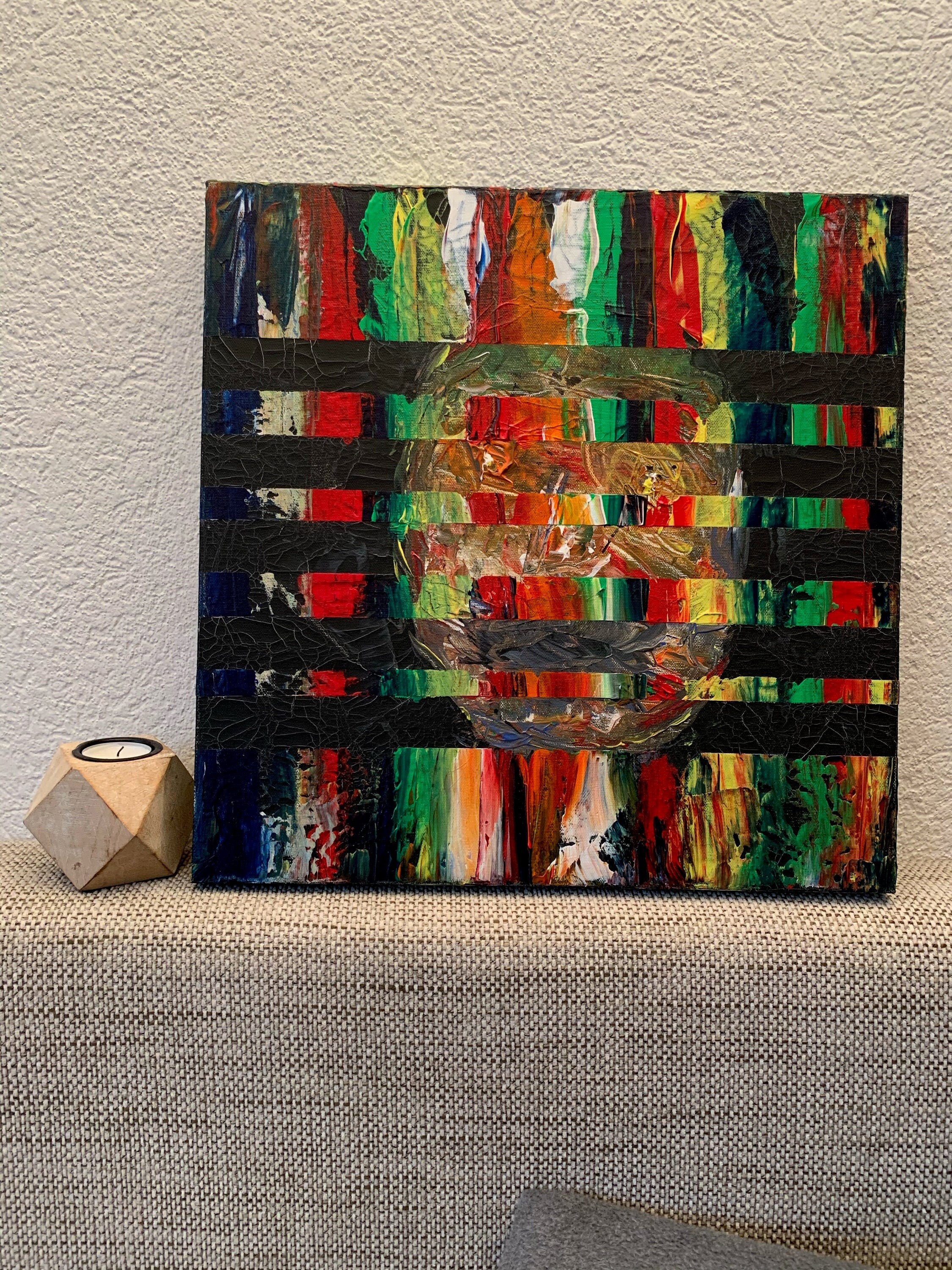 Abstract painting on canvas 40x40 cm / 15.7x15.7 in Etsy