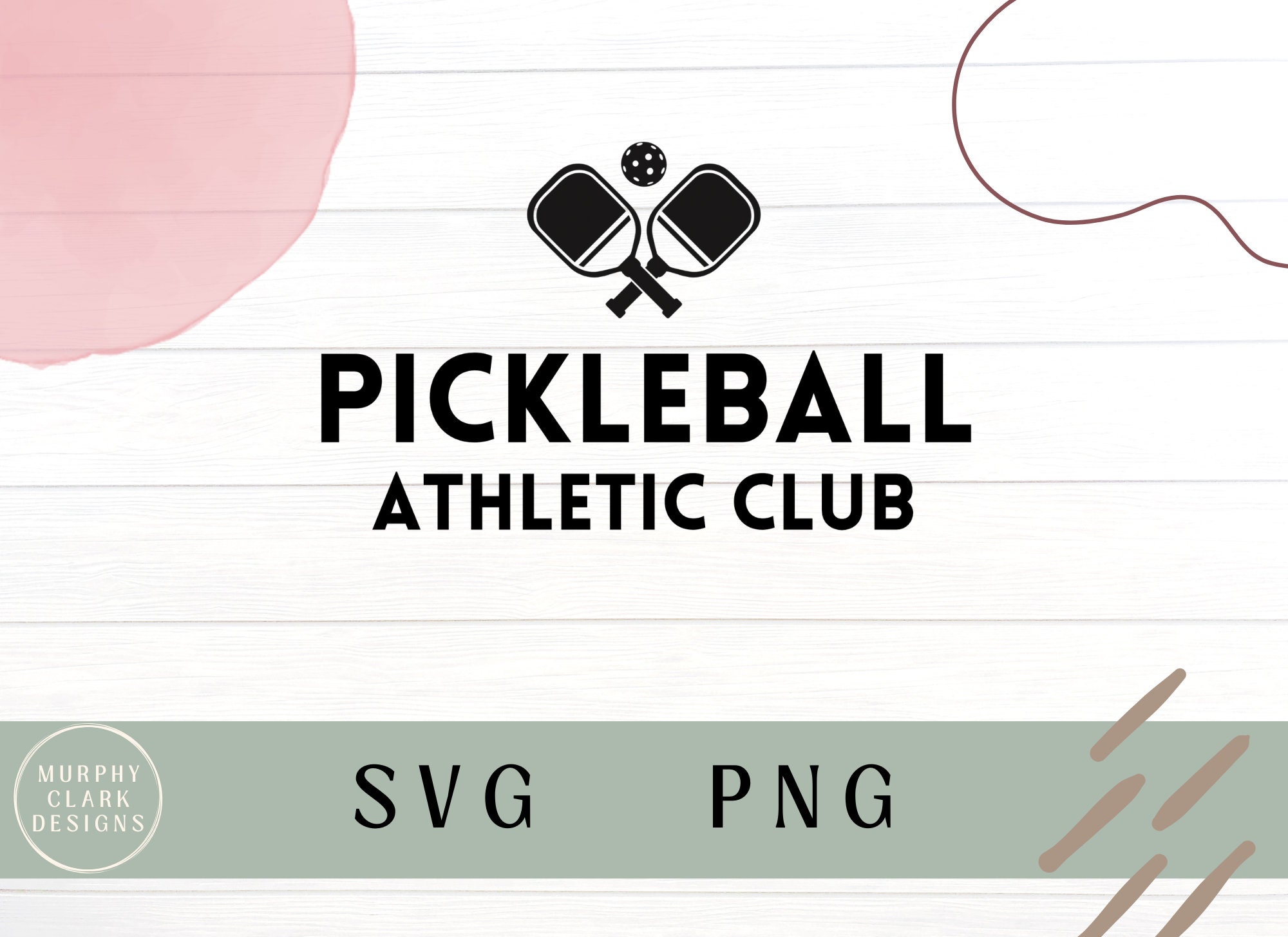 Pickleball Athletic Club Svg, Pickleball Svg, Pickleball Athletic Club