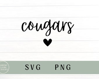 Cougars svg, cougars png, school mascot svg, cougars mascot, cougars