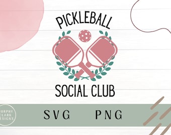 Pickleball Social Club Png, Pickleball Png, Pickleball Social Club png, niedliches Pickleball Png, Social Club png, Pickleball Geschenk