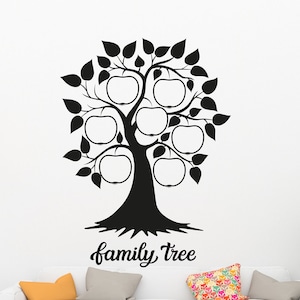 Árvore genealógica SVG, árvore da vida svg, moldura de foto de família svg design, png, dxf, eps, download digital