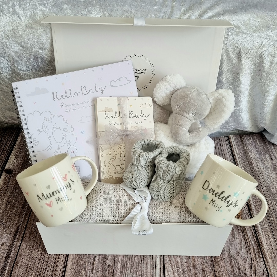 Elephant Baby Gift Hamper Unisex Baby Gift Hamper New Baby Gift Baby Shower Gift New Parent Gift