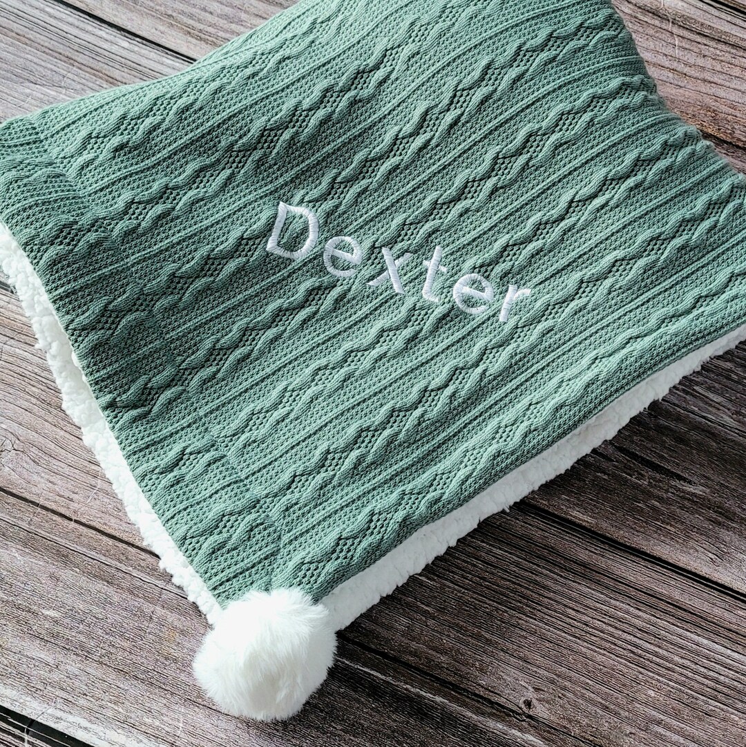 Meyco Sage Green Knots Blanket