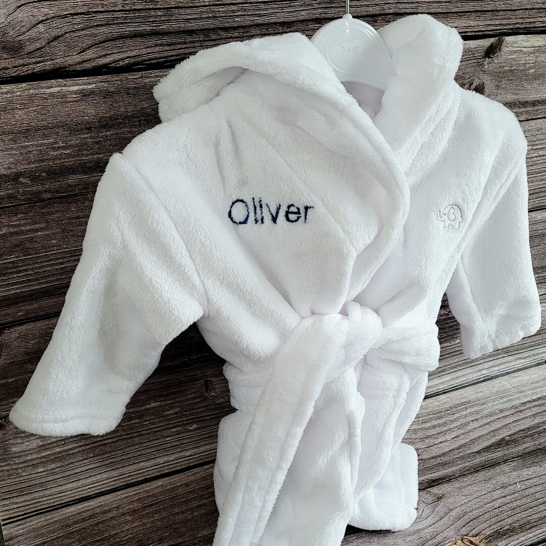 Personalised Baby Dressing Gown for Christmas Embroided Baby Etsy UK