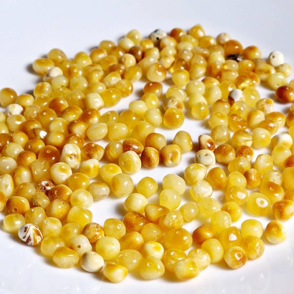 Natural Baltic Amber Beads Yolk 6-7.5mm 40-80-200beads