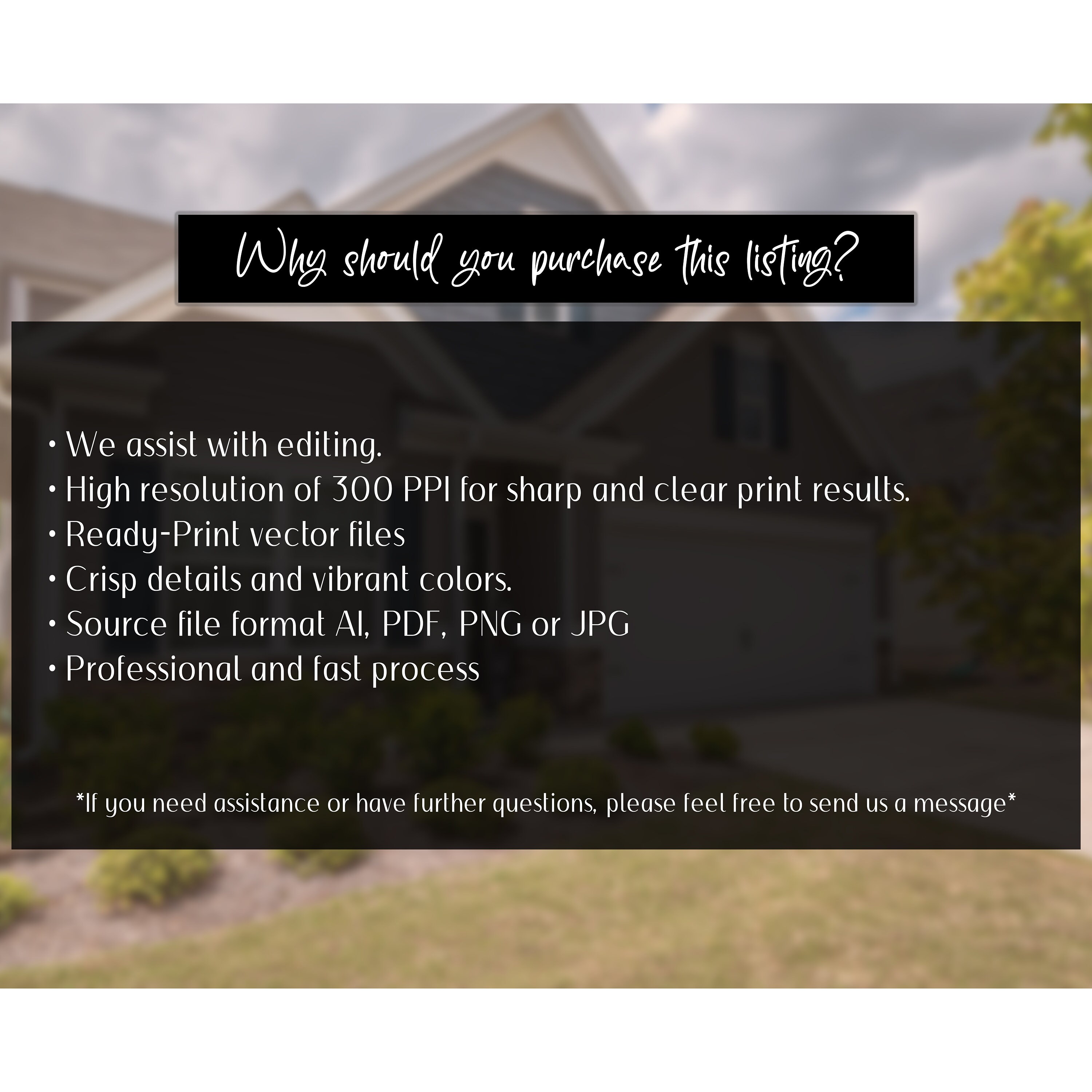 Real Estate Yard Sign, Yard Sign Template, Digital Template, for Sale