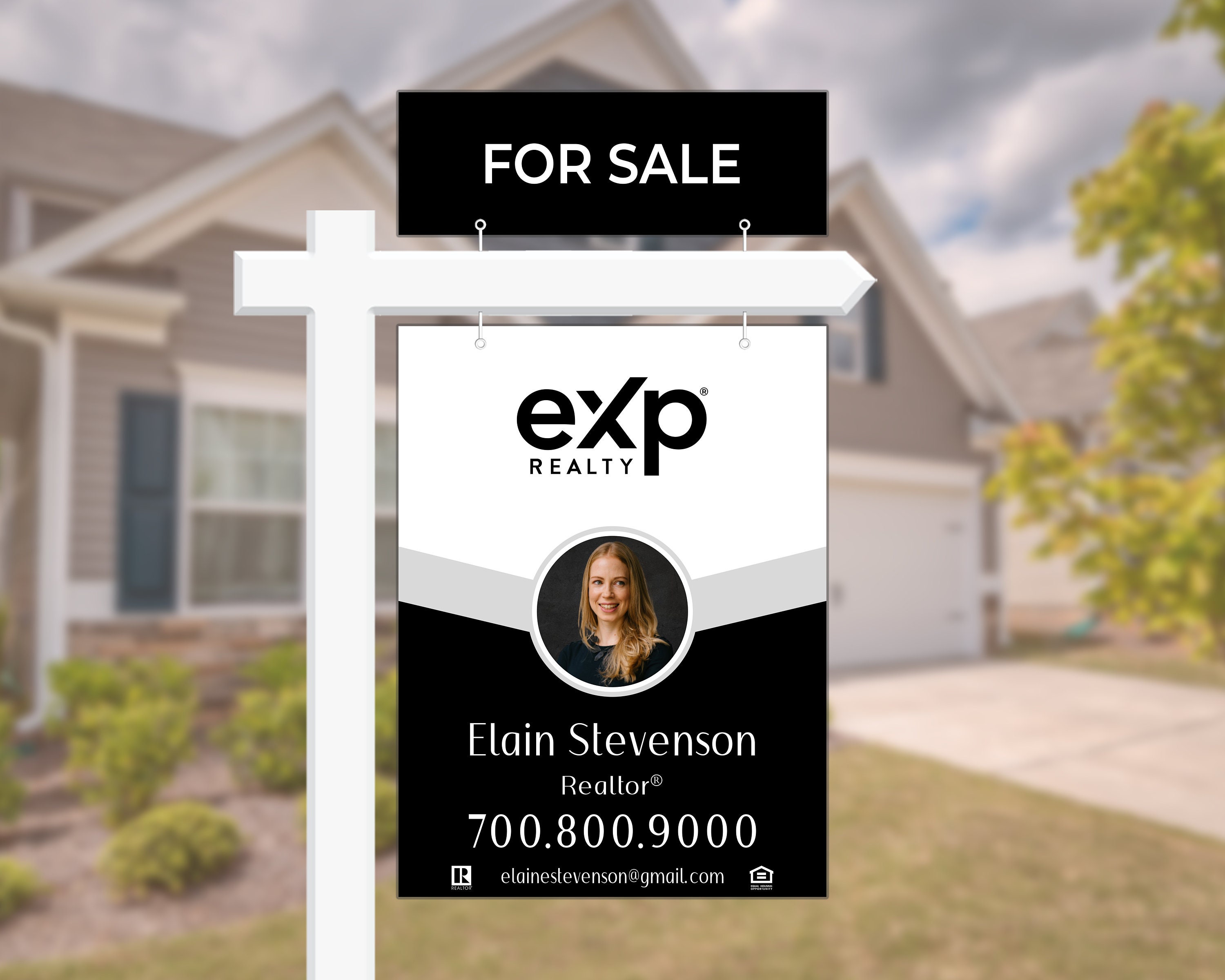 Real Estate Yard Sign, Yard Sign Template, Digital Template, for Sale