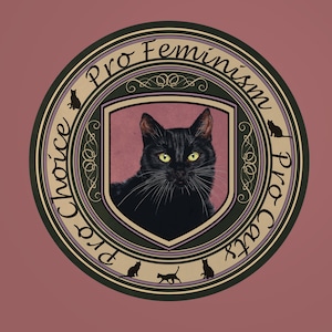 Pro Choice Pro Feminism Pro Cat Stickers, Keep Abortion Safe and Legal, Roe v wade 1973, Diritti delle donne, Il mio corpo la mia scelta, Femminista, Gatti