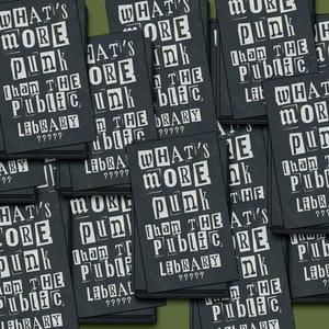 Lot de 15 mini-autocollants en vinyle pour bibliothèque publique, autocollants punk