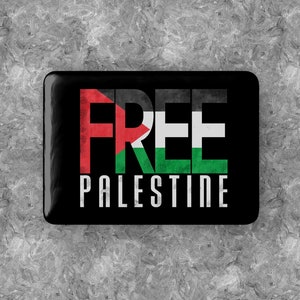 Palestine badges, Palestine Rectangular Badge, Free Palestine pin, Palestinian Flag pin badge, I stand with Palestine, Freedom for Palestine