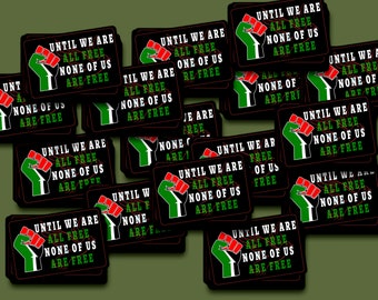 Free Palestine Vinyl Stickers - Resistance Until Reclamation - 15 Pack