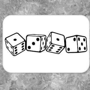 1312 Dice Rectangular Badge or Magnet – ACAB Button, Anti-Police Pin, Activist Anarchist Badge for Social Justice