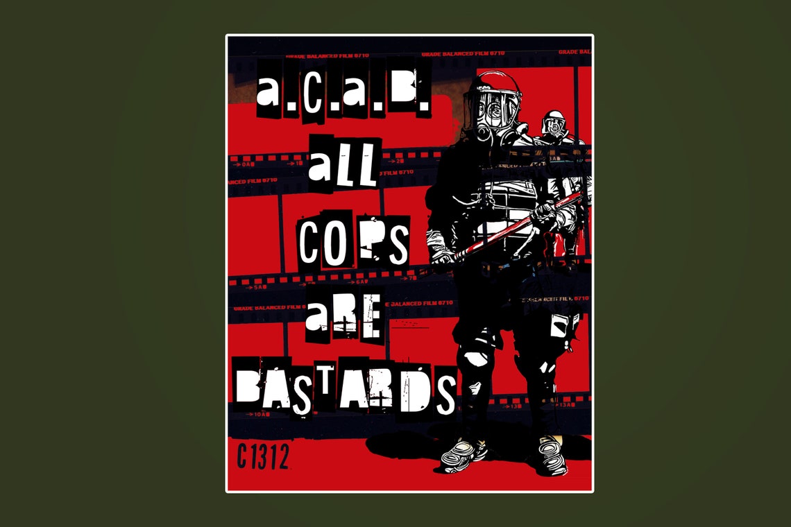 A.C.A.B. All Cops Are Bastards Stickers, 1312, Anarchy, Anti-fascist ...