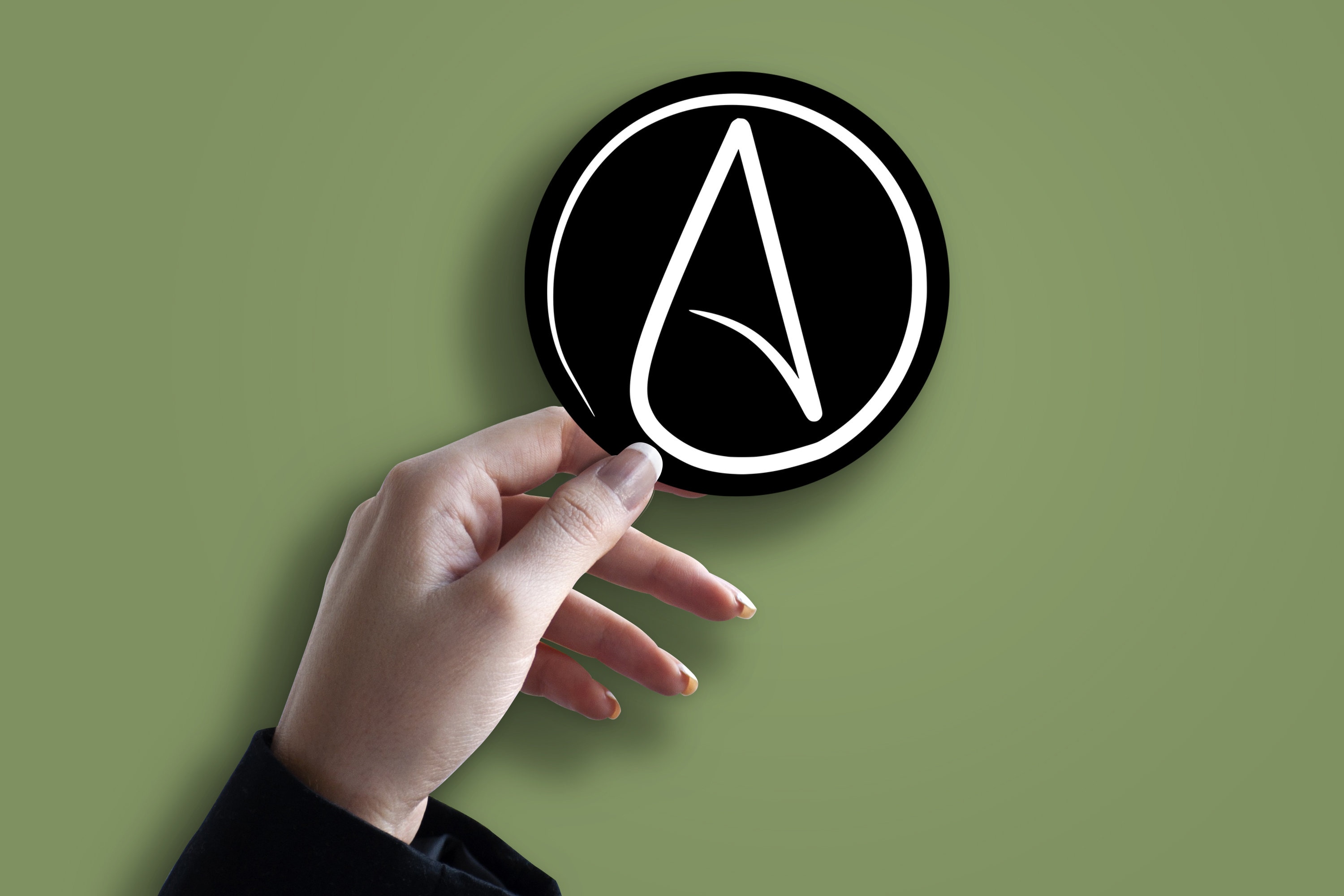 Atheist Stickers, Symbol of Atheism, No Gods No Masters, Against All ...