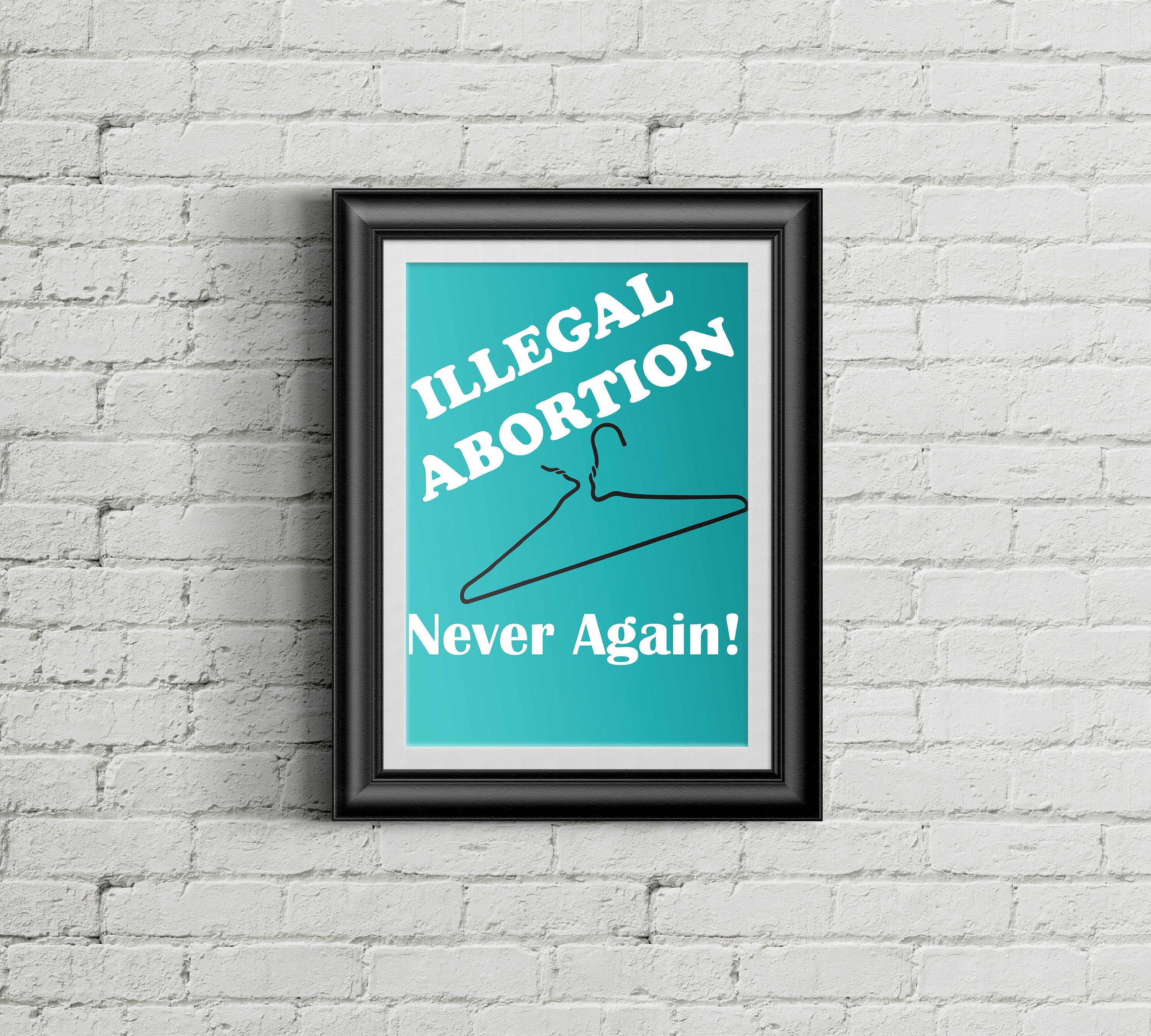 Nie wieder! Pro-Choice Feminismus Kunstdruck - Etsy.de, image size:3000x2700