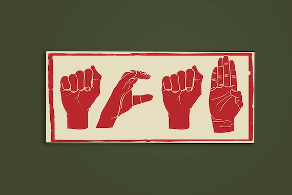 ACAB Hand Signs Sticker – Protest Art Vinyl Decal, 1312 Activism Sticker, Punk & Social Justice Design