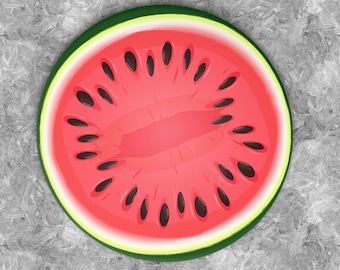 Palestine Watermelon Pin Badge: Solidarity Button