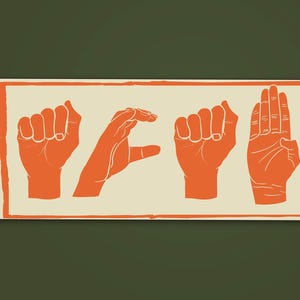 Person holding ACAB hand signs vinyl sticker – activist design for daily use.