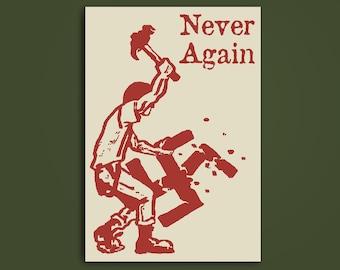 Antifascist Action Sticker: Against Racism, No Nazis
