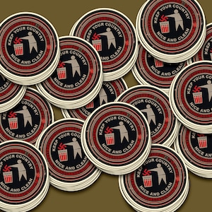Confezione da 15 mini adesivi Antifa, Mantieni il tuo paese bello e pulito, A volte antisociale sempre antifascista, Combatti il fascismo, Distruggi il fascismo